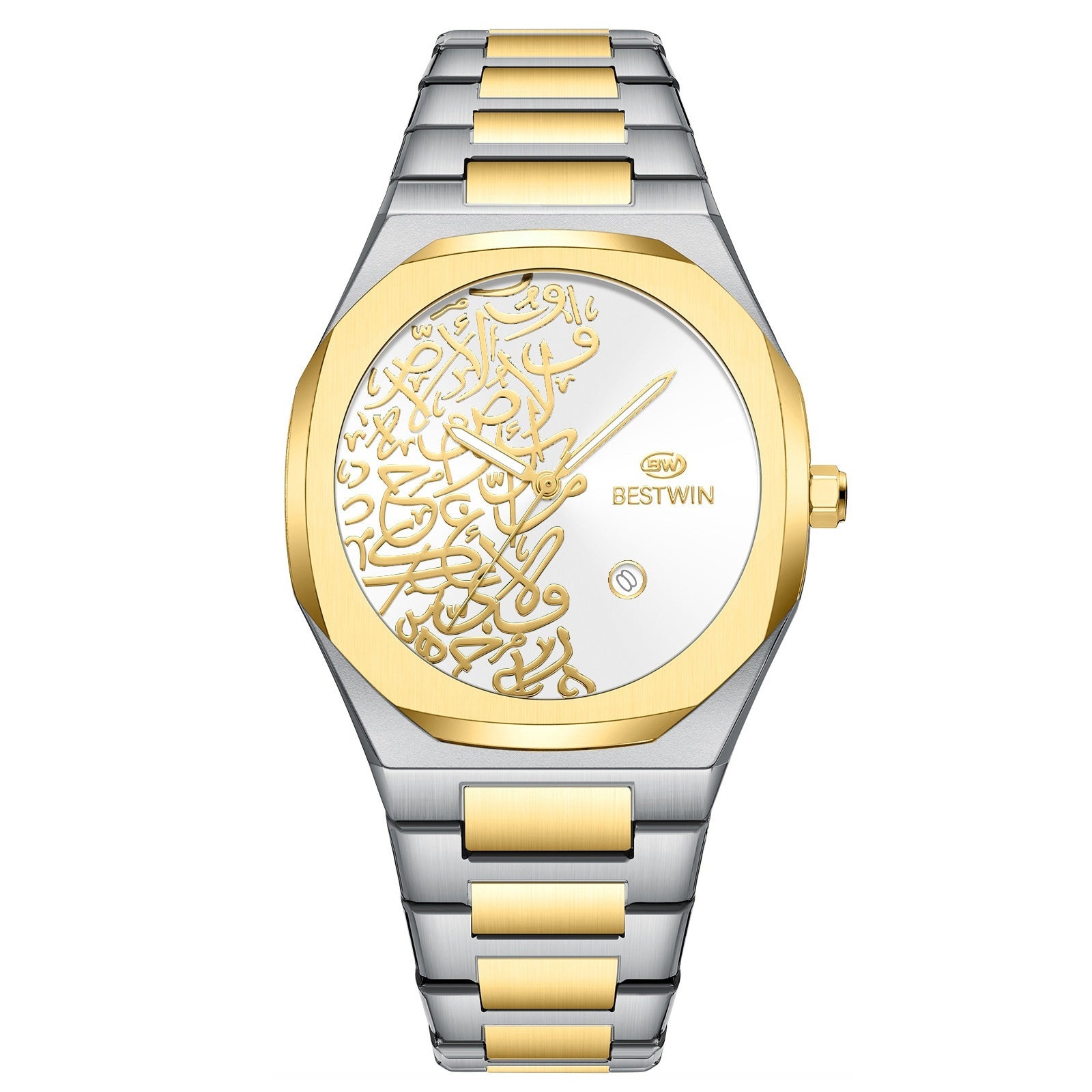 Quartz Mens Watch With A Marble Pattern
